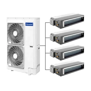 High Efficiency VRF Multi Zone Split Air Conditioner 18000 Btu R410A HVAC System Central Air Conditioning Fan Coil Unit