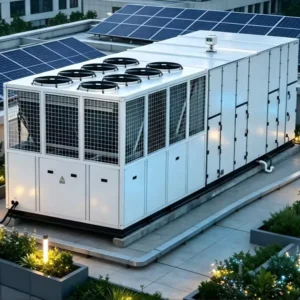 High Heat Recovery Air Cooled Rooftop Package A/C Unit Customizable Dimensions Hotels Hospitals PLC Controlled