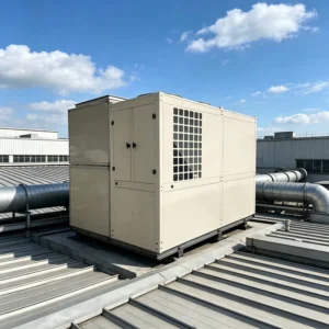 High Heat Recovery Air Cooled Rooftop Package A/C Unit Customizable Dimensions Hotels Hospitals PLC Controlled
