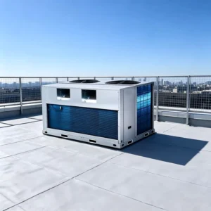 High Heat Recovery Air Cooled Rooftop Package A/C Unit Customizable Dimensions Hotels Hospitals PLC Controlled