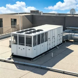 High Heat Recovery Air Cooled Rooftop Package A/C Unit Customizable Dimensions PLC Controlled