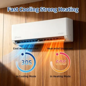 High Quality 1HP 1.5HP 2HP Airconditioner Wall Mounted Split Type Air Flow AC System Unit Inverter Air Conditioner