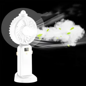 High inquiry OEM Mobile Air Cooler Spray Folding Mute Fan USB Charging Cooling Fan Desktop Mini Portable Air Conditioner Fan