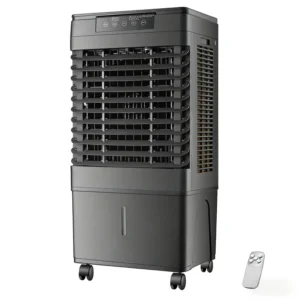 Home Office Portable Plastic Air Cooler Evaporative Cooling Fan Humidifier Sleep Mode Timer Remote Control Low Noise Garage Car