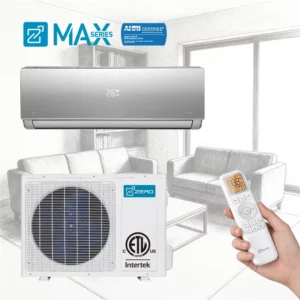 Hotel Household Use R454B ECO Mode Energy Saving Variable Frequency Mini Split Air Conditioner 12000 18000 Btu Heating Cooling