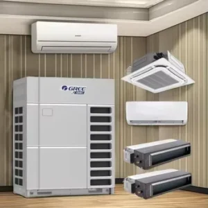 Hotel Multi Zone VRF Air Conditioner 33.5KW 114Kbtu DC Inverter Fan Coil Unit Central Duct Air Conditioning Units System