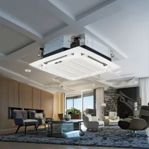 Hotel School 5 Ton Ceiling Cassette Type Air Conditioner Inverter Variable Frequency Office Cool Heat 36000BTU DC 5HP