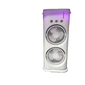 Household Mini Air Conditioner Fan Cooler Office Humidification Spray Desktop Small Fan Dormitory Electric Fan
