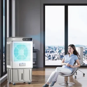 Household Plastic Cooling Tower Electric Mobile Water Cooling Air Conditioner Energy Efficiency Class A+++ 3-Speed Remote