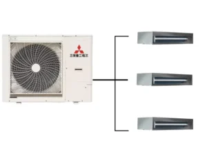 Household Rooftop Concealed Ducted HVAC AC Motor Sterilization Function Cooling Quiet Performance Safe Structure Easy Mounting