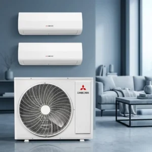 Household Wall Mounted VRF Indoor Unit DC Motor R410A Pump Silent Running Balanced Airflow Beautiful Compact Comfortable Design