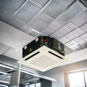 Hvac Air Conditioner 4 Way Ceiling Cassette Type Air to Water Fancoil Agua Unidad De Fan Coil Unit 2 Pipes for Heat Pump