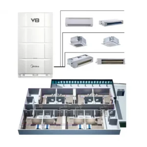 Hvac Commercial Evi Technology DC Inverter Vrv Vrf System R410a VRF Air Conditioning System