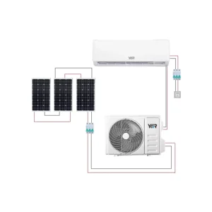 Hybrid DC AC Inverter Air Conditioner Heater Wall Mounted 12000Btu Cooling Only Panel Air Conditioner