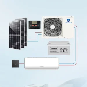 Hybrid Solar Air Conditioner AC DC 18000BTU 1.5 Ton Solar Powered Aircon for Residential Aire Acondicionado Solar Wifi