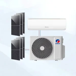 Hybrid Solar Powered Air Conditioner 18000 BTU 24000 BTU Energy Saving Solar AC System with Smart App Control for Home