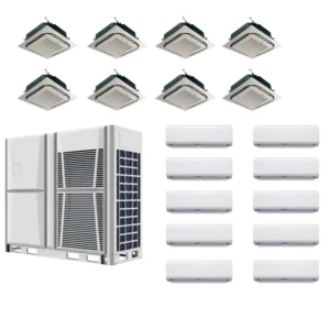 Industrial Central Air Conditioner VRV VRF System Cassette Multi Zone Split Air Conditioning