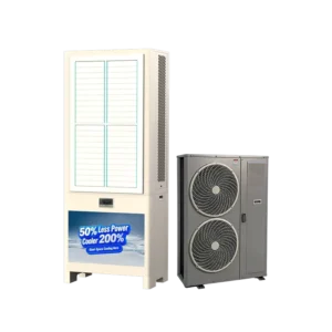 Industrial Floor Standing R-410A Evaporative Air Cooler with AC Motor for Hotels