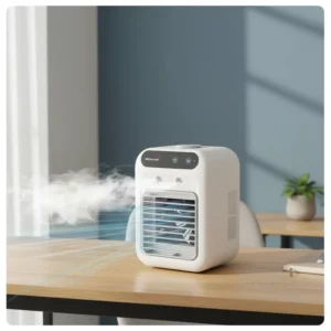Instant Cooling Comfort Portable Water Air Conditioning Fan Mini Air Conditioner Fan for Bedroom Office Travel