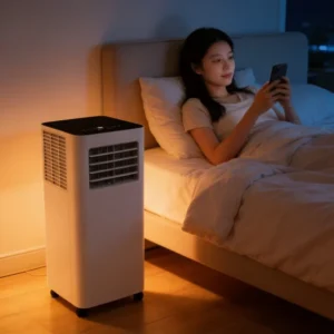 Intelligent Control Electric Compact Portable Air Conditioners Streamlined Design Cooling Only Plastic 5000 BTU Fast