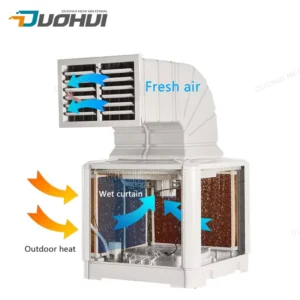 Large Air Flow Cooling Pad Wall Mounting Water Coolers Evaporative Cooler Industrial Air Conditioners