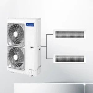 Light Commercial Ceiling Central Air Conditioners Inverter 4 Way Cassette Type Concealed Duct VRF System Air Conditioning
