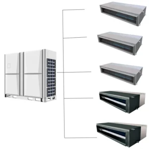 Low Medium High Static Pressure Duct Indoor Unit Wired Control Central Air Conditioner System