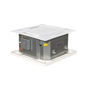 Low Noise Central Air Conditioning System Chilled Water Type Ceiling Mounted Cassette Fan Coil Unit