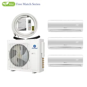 Low Noise Mini VRF Multi Zone Free Combination Air Conditioner 18000Btu 24000Btu 28000Btu With 2-5 Indoor Units for Home Cafe
