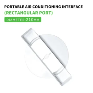 Manual Portable Air Conditioner Interface Accessories Household ABS Rectangular Body Connector Mobile Air Conditioner