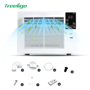 Manufacturer Competitive Price Fan Small Portable Solar AC Air Conditioner 110V 220V Camping