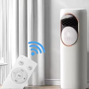 Mini Home Air Conditioner with Fast PTC Heating Refrigeration Fan Remote Control for Home Car Garage Use Made of Durable Plastic