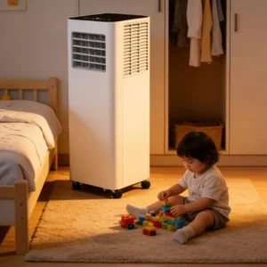 Mini Portable Air Conditioner 5000 BTU White Mobile Air Conditioner Suitable for Hotel and Home Use