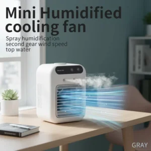 Mini Portable Air Conditioner Cooling Fan for Bedroom Office USB Rechargeable Air Cooler Fan
