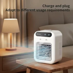 Mini Portable USB Rechargeable Fan Small Desktop Fan and Nano Humidifier Colourful Fan OEM Factory for Children Student