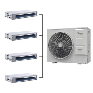 Mini VRF Air Conditioner Multi Zone Split Type Central AC System Unit R32 with DC Fan Motors Automatic for Hotels Midea VRF