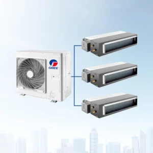 Mini VRF Multi Zone AC System with Concealed Ducted Units DC Inverter Central HVAC for Residential Installation