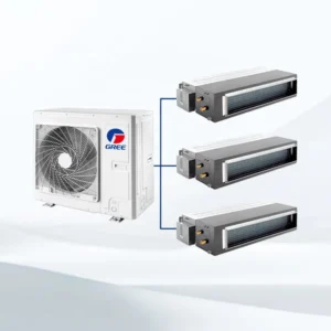 Mini VRF Multi Zone AC System with Concealed Ducted Units DC Inverter Central HVAC for Residential Installation