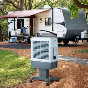 Modern Portable Indoor Outdoor Electric AC Cooler Fan Evaporative Cooling RV Home Garage Hotel Quality Plastic 20L Low Noise
