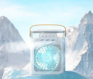 Modern Small Standing Portable Mini Evaporative Air Cooler and Personal Air Conditioner Electric Low Power Home Use