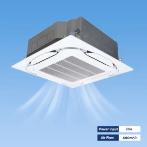 Multi Speed Control Washable Filter Easy Maintenance Commercial Residential Use Ultra Thin AC Fan Coil Water