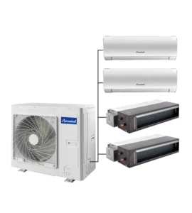 Multi Split AC Air Conditioner 12000Btu to 48000Btu Cassette Duct Indoor Unit for Commercial Central Air Conditioning R410a