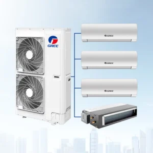 Multi Zone Mini Split Air Conditioner DC Inverter R32 R410A VRF Central Air Conditioning System Cassette Duct Type Fan Coil