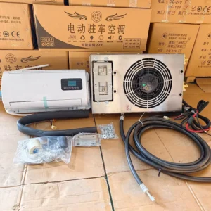 New 12V Split Parking Air Conditioner R-134A Refrigerant 24V Cooling Truck RV Mobile AC Make Fan Air Conditioning Compressor