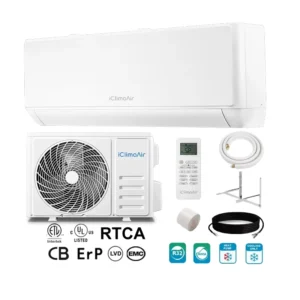 New Easy Installation & Maintenance 12000 BTU Mini Split Air Conditioner R32 Inverter Cooling Heating OEM Hotel Use