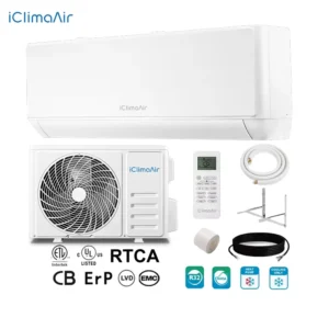 Newest 12000 BTU Household Inverter Split Wall Mounted Air Conditioner R32 T1 220 240V~50Hz Cooling Heating for Hotel Rooms