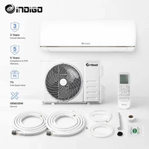 OEM 9000 Btu Smart Home Air Conditioner Wall Mounted Split Type Air Conditioners Black R410a Cooling and Heating
