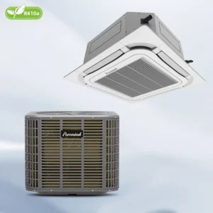 OEM Fixed Speed 24000BTU Cassette Air Conditioner R410a 60Hz 220V DC Motor Eco Friendly Light Commercial HVAC System
