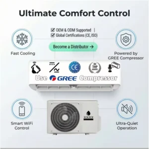 Commercial Grade Split System AC 24000 36000 BTU Heavy Duty T3 Compressor for Hotel Restaurant Project