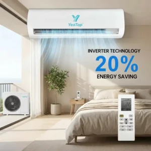 OEM Split Electric Air Conditioner Wall Mounted Cooling Heating Unit Remote Control Timer For Household Hotel Use Energy